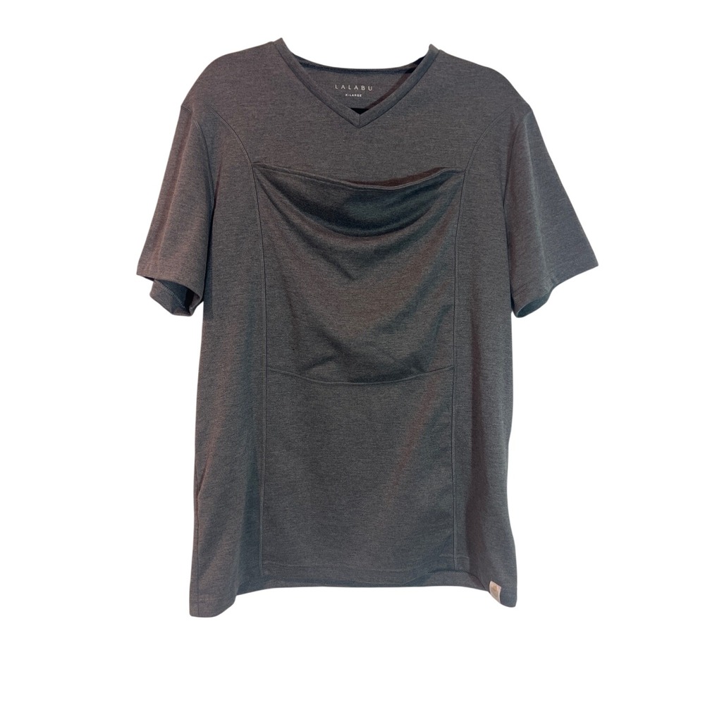 Women's Charcoal Short Sleeve Nursing Top